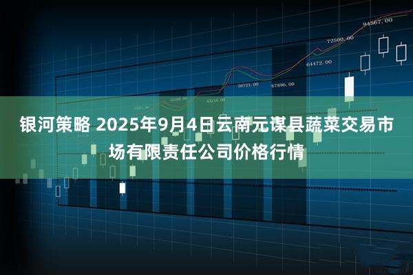 银河策略 2025年9月4日云南元谋县蔬菜交易市场有限责任公司价格行情
