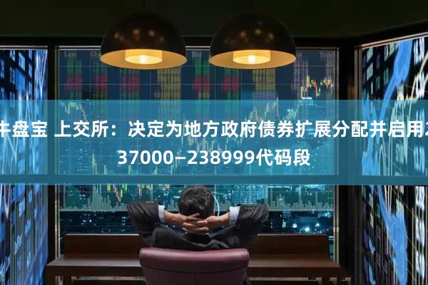 牛盘宝 上交所:决定为地方政府债券扩展分配并启用237000—238999代码段